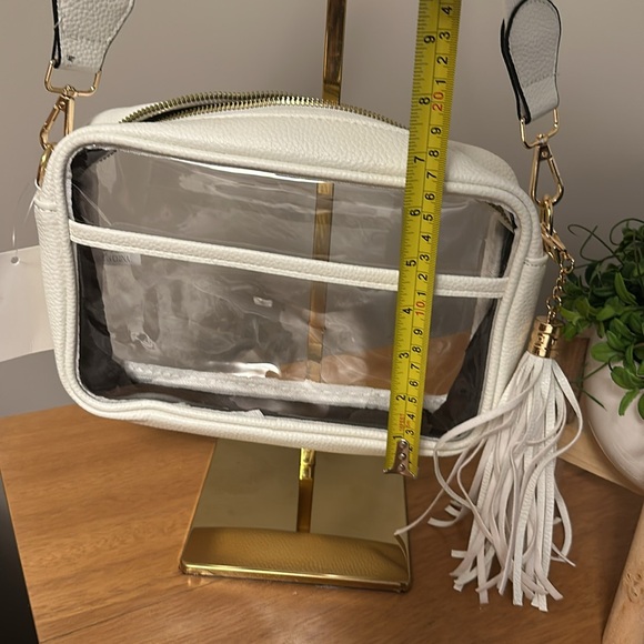 Clear White Crossbody Stadium Bag NWT - Picture 3 of 4